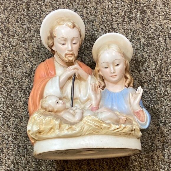 Vintage Italy Ceramic Nativity Scene Figurine Decor - Picture 3 of 16